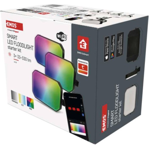 Прожектор EMOS ZIW184R 3шт 14 Вт RGBIC WIFI (ZIW184R)