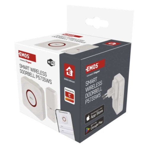 Дверной звонок EMOS беспроводной EMOS P5735WS WiFi (P5735WS)