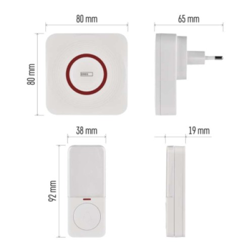 Дверной звонок EMOS беспроводной EMOS P5735WS WiFi (P5735WS)