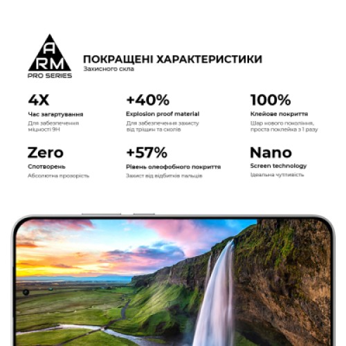Стекло защитное Armorstandart Pro Xiaomi Poco F7 Black (ARM86943)