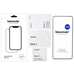 Стекло защитное BeCover ZTE Blade A75 4G 10D Black (713578)