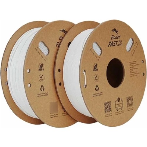 Пластик для 3D-принтера Creality 1.75мм Fast PLA Filament Ender 2x1кг, white (3301010396)