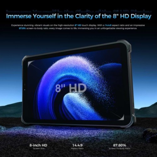 Планшет OUKITEL RT3 plus 8" 4/128GB/ NFC / LTE Black (6941749808516)