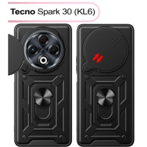 Чохол до мобільного телефона BeCover Military Tecno Spark 30 (KL6) Black (713541)