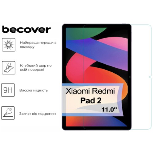 Стекло защитное BeCover OnePlus Pad 2 (713570)