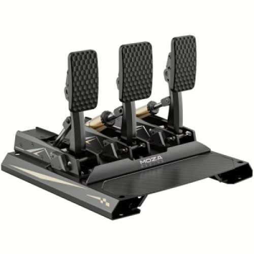 Педали игровые MOZA Racing CRP2USB тензодатчик 200 кг карбонова підставка Black (RS066_Moza)