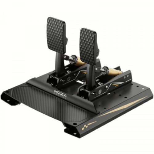 Педали игровые MOZA Racing CRP2USB тензодатчик 200 кг карбонова підставка Black (RS066_Moza)