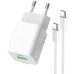 Зарядное устройство ColorWay C101A GaN Mini 20W PD PPS USB-C + USB-A QC4.0 + cable USB-C to USB-C black (CW-CHS062PDC-WT)
