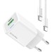 Зарядное устройство ColorWay C101A GaN Mini 20W PD PPS USB-C + USB-A QC4.0 + cable USB-C to USB-C black (CW-CHS062PDC-WT)