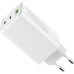 Зарядное устройство ColorWay C101B GaN Mini 100W PD PPS 2xUSB-C + USB-A white (CW-CHS061PD-WT)