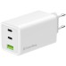 Зарядное устройство ColorWay C101B GaN Mini 100W PD PPS 2xUSB-C + USB-A white (CW-CHS061PD-WT)