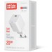 Зарядное устройство ColorWay C101C GaN Mini 20W PD PPS USB-C white (CW-CHS059PD-WT)