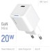 Зарядное устройство ColorWay C101C GaN Mini 20W PD PPS USB-C white (CW-CHS059PD-WT)