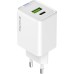 Зарядное устройство ColorWay C101E GaN Mini 45W PD PPS USB-C + USB-A QC4.0 white (CW-CHS060PD-WT)
