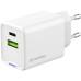Зарядное устройство ColorWay C101E GaN Mini 45W PD PPS USB-C + USB-A QC4.0 white (CW-CHS060PD-WT)