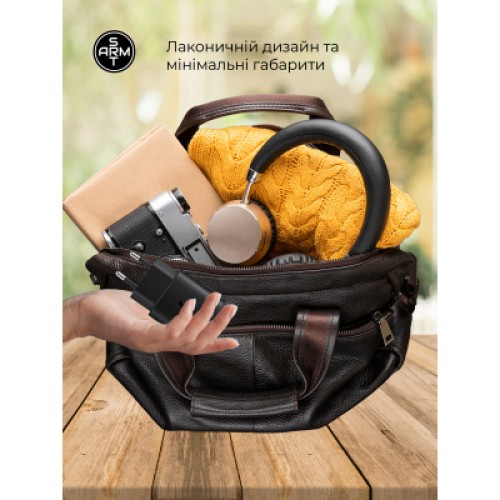 Зарядное устройство Armorstandart AR-TA800 25W USB-C + cable USB-C to Lightning black (ARM77721)