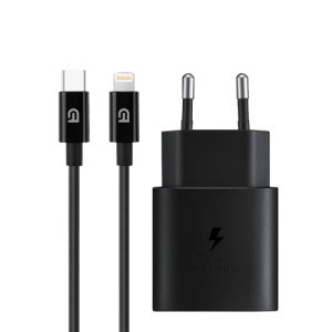 Зарядное устройство Armorstandart AR-TA800 25W USB-C + cable USB-C to Lightning black (ARM77721)
