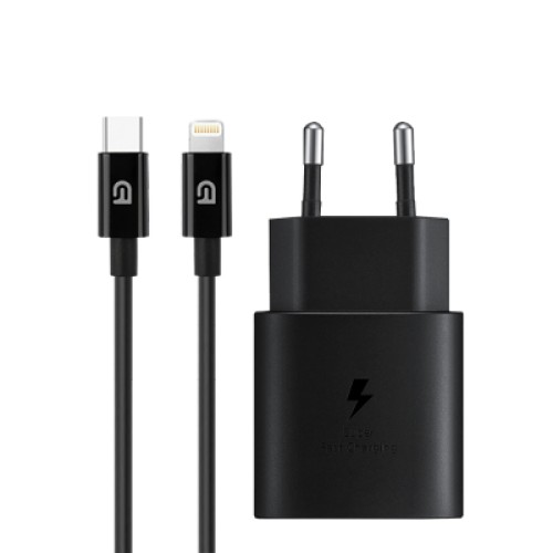 Зарядное устройство Armorstandart AR-TA800 25W USB-C + cable USB-C to Lightning black (ARM77721)