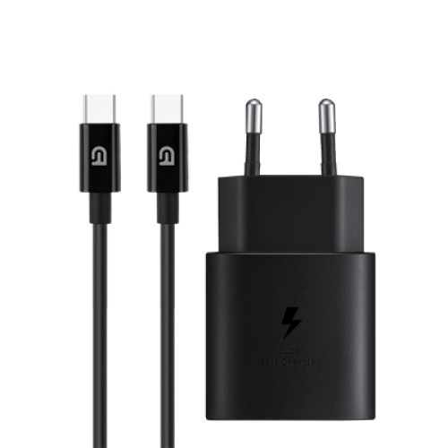 Зарядное устройство Armorstandart AR-TA800 25W USB-C + cable USB-C to USB-C black (ARM77720)