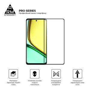 Стекло защитное Armorstandart Pro Realme C77 5G Black (ARM83562)