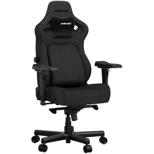 Кресло игровое Anda Seat Kaiser 4 Linen Fabric Size L Dark Gray (AD12YDDC-L-20-GB-CF)