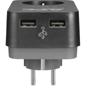 Мережевий фільтр живлення APC Essential SurgeArrest 1 Outle, 2 USBt (PME1WU2B-RS)