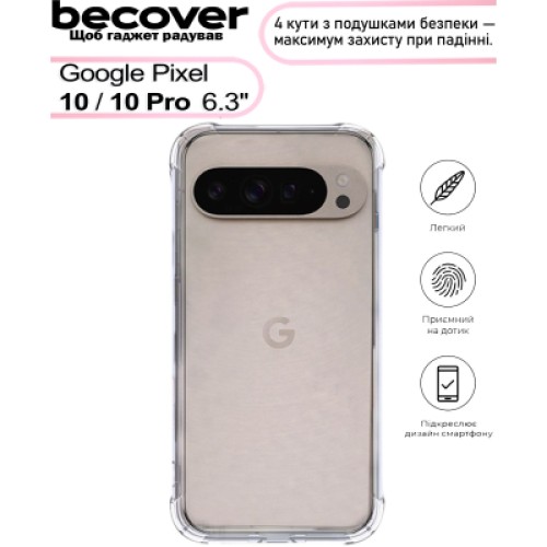 Чехол для мобильного телефона BeCover Anti-Shock BeCover Google Pixel 10 / 10 Pro Clear (713673)