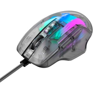 Мышка Havit HV-MS1011SE USB Transparent Black (6950676270280)