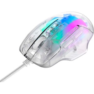 Мышка Havit HV-MS1011SE USB Transparent White (6950676293678)