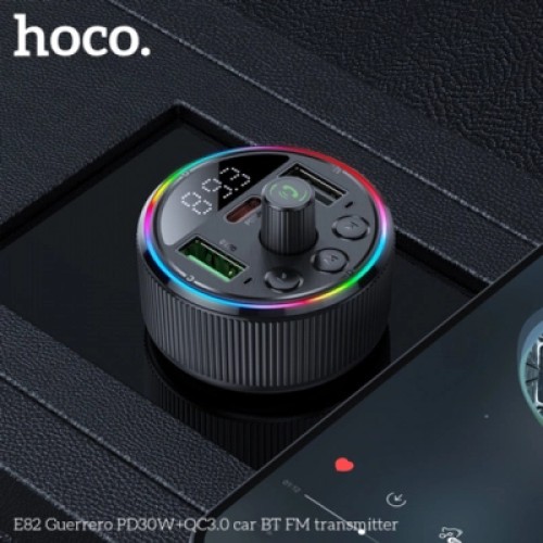 FM модулятор HOCO E82, Black, Box