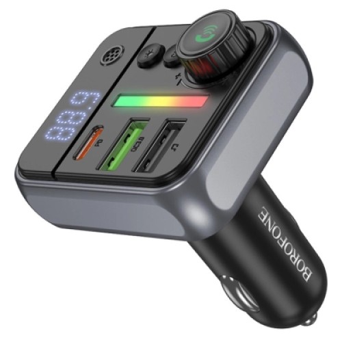 FM модулятор BOROFONE BC50, Black, Box