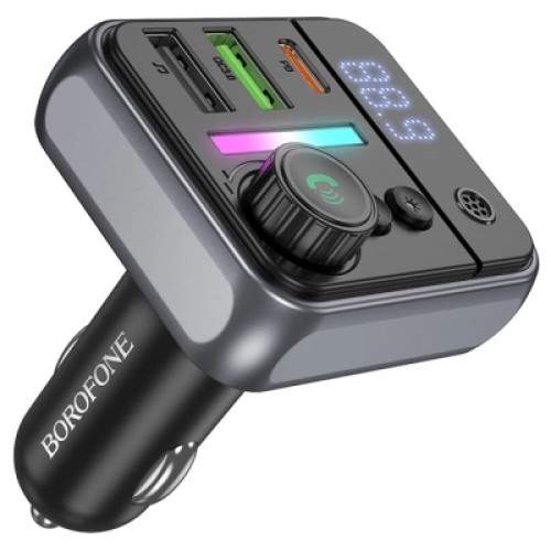 FM модулятор BOROFONE BC50, Black, Box