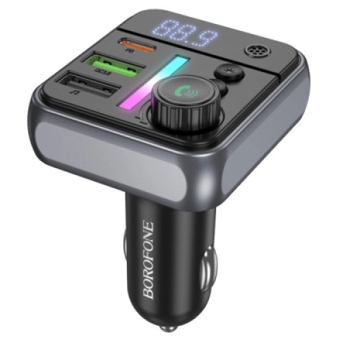 FM модулятор BOROFONE BC50, Black, Box