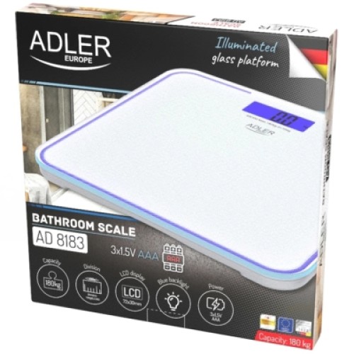 Весы напольные Adler AD 8183 white (AD8183)