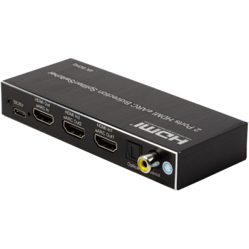 Разветвитель PowerPlant 2 Ports HDMI eARC (CA914906)