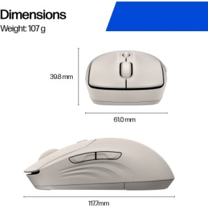 Мышка HP 400 Quiet Wireless/Bluetooth Maple (AZ7B6AA)