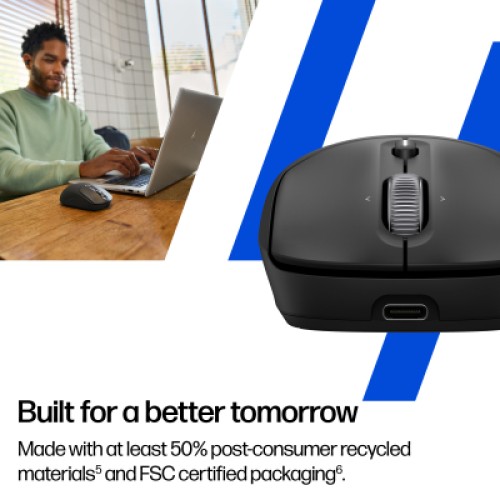 Мышка HP 700 Rechargeable Wireless/Bluetooth Black (AZ7B0AA)
