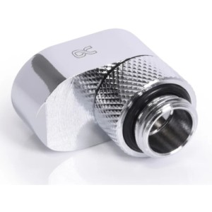 Фитинг для СЖО Alphacool Eiszapfen 16mm off set fitting rotatable - chrome (17602)