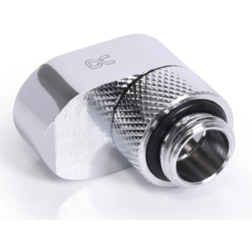 Фитинг для СЖО Alphacool Eiszapfen 16mm off set fitting rotatable - chrome (17602)