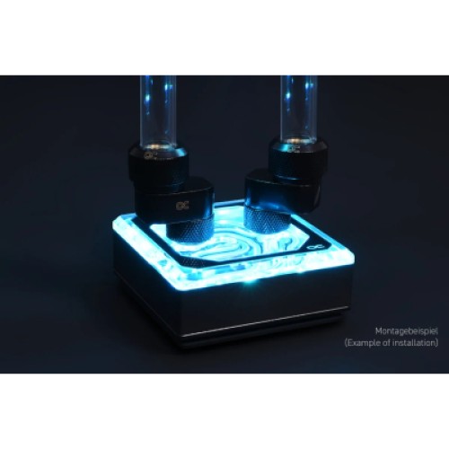 Фитинг для СЖО Alphacool Eiszapfen 16mm off set fitting rotatable - chrome (17602)