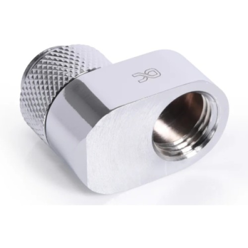 Фитинг для СЖО Alphacool Eiszapfen 16mm off set fitting rotatable - chrome (17602)