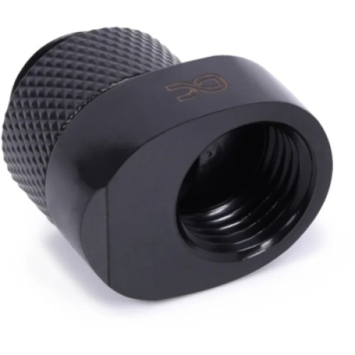 Фитинг для СЖО Alphacool Eiszapfen 8mm off set fitting rotatable - black (17604)