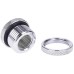 Фитинг для СЖО Alphacool HF bulkhead connector passthrough G1/4 - chrome (17068)