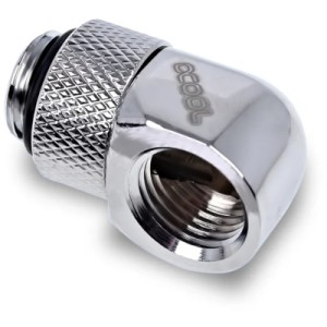 Фитинг для СЖО Alphacool Eiszapfen L-connector rotatable - 4pcs Set - Chrome (17616)