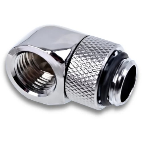 Фитинг для СЖО Alphacool Eiszapfen L-connector rotatable - 4pcs Set - Chrome (17616)