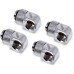Фитинг для СЖО Alphacool Eiszapfen L-connector rotatable - 4pcs Set - Chrome (17616)