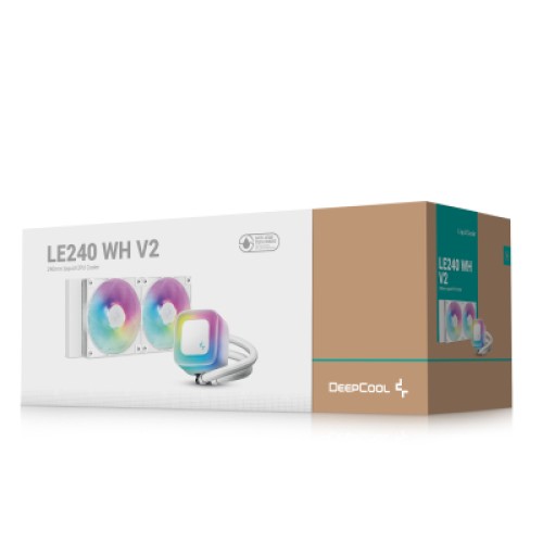 Система жидкостного охлаждения Deepcool LE240 WH V2 (R-LE240-WHAMMN-G-2)