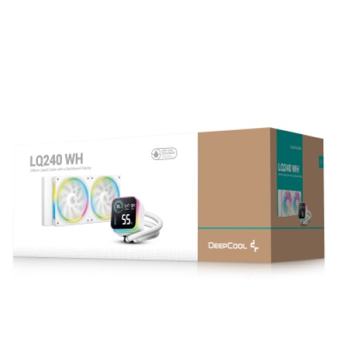 Система жидкостного охлаждения Deepcool LQ240 White (R-LQ240-WHDSMC-G-1)