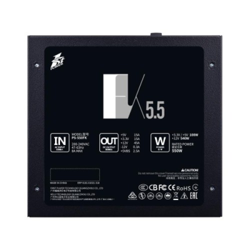 Блок питания 1stPlayer 550W (FK-550-BK-EU)
