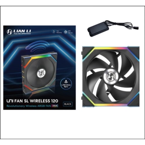 Кулер для корпуса Lian Li Uni Fan SL WIRELESS 120-1, Black (G99.12SL1W1B.00)